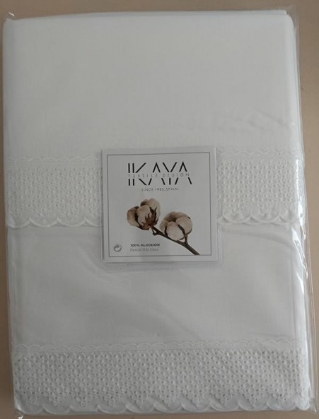 JUEGO DE SÁBANAS CEIRE DE ALGODÓN